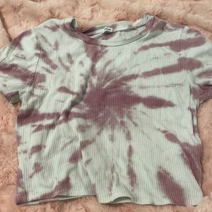 garage Pink tie, dyed shirt cropped